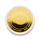 Moneda Oficial FC Barcelona Coleccionable Estadio Oro
