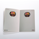 Cuaderno Oficial 3D FC Barcelona A6 AzulGrana Escudo