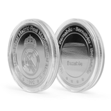 Moneda Oficial Real Madrid Coleccionable Bernabéu Plata